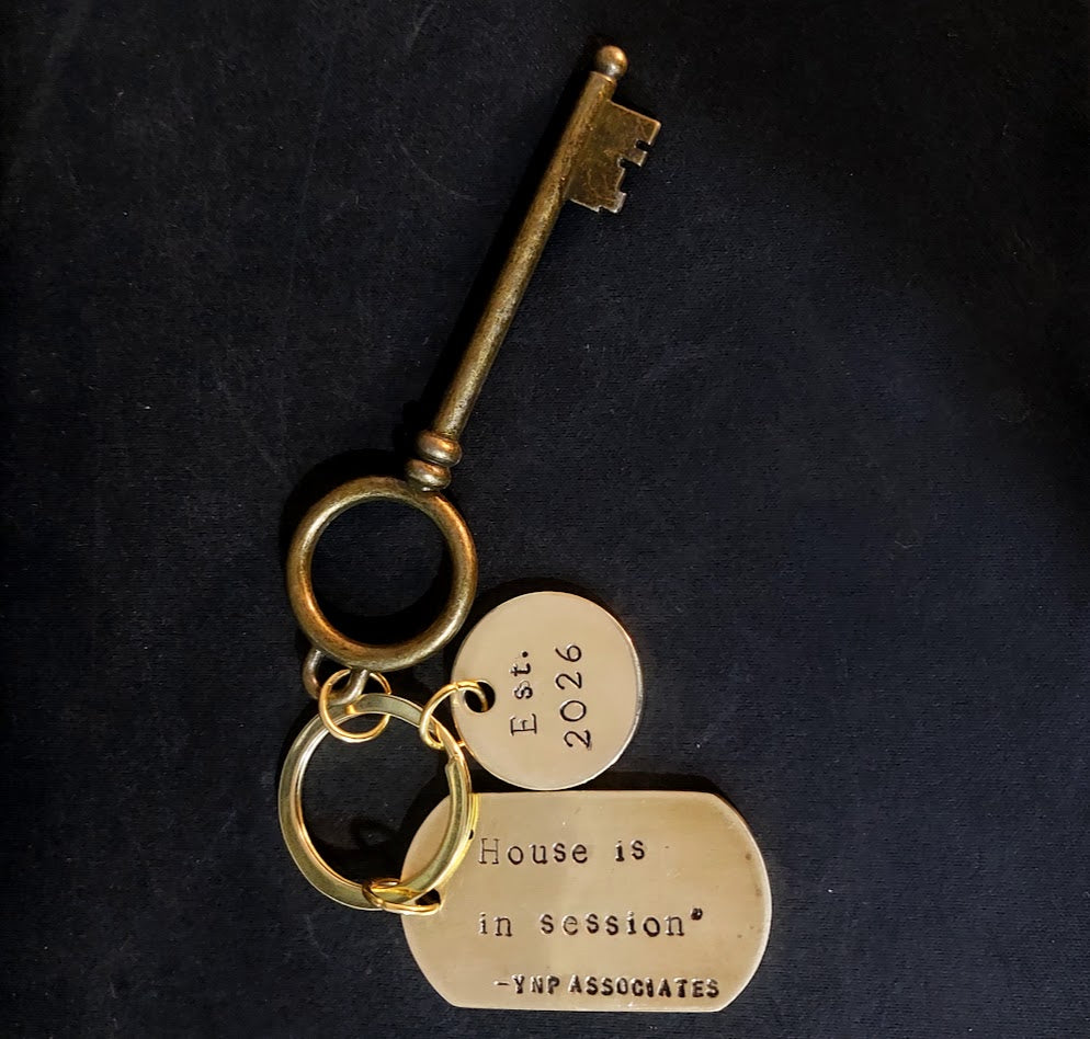 Personalized Brass Keyring