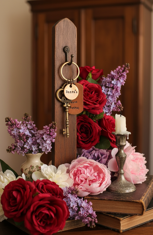 Personalized Copper Keyring