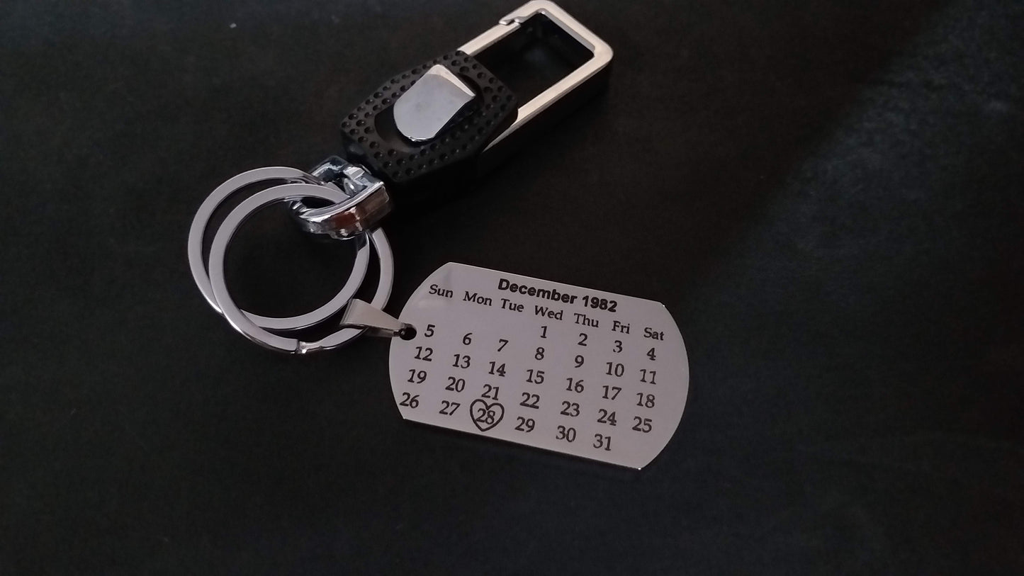 Metal Customized Engraved Keychain