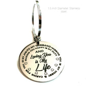 STREET SOUL Stainless Steel Silver Missing You Is My Hobby Keyring For Husband Boyfriend.