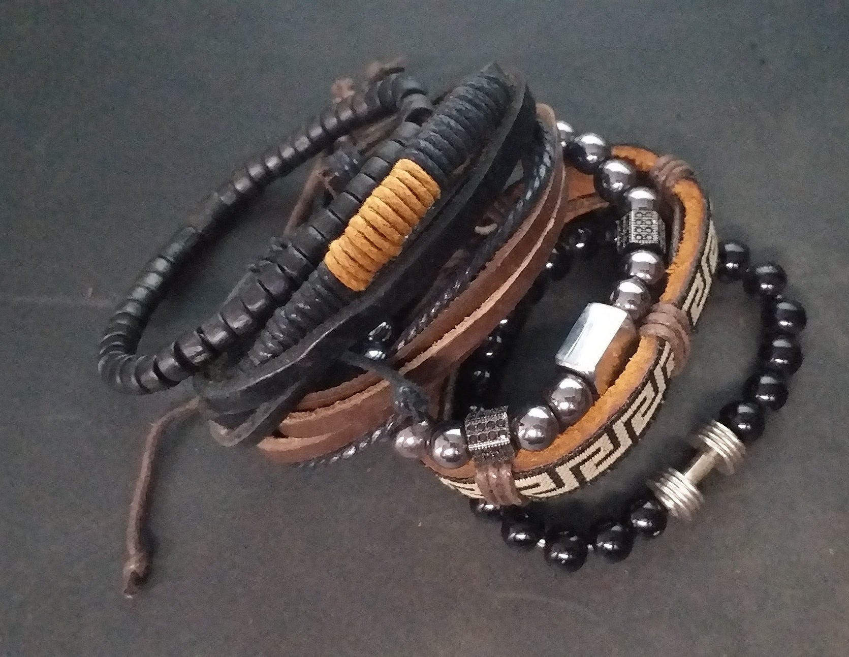 MTLEE 24 Pieces Inspirational Leather Bracelets India