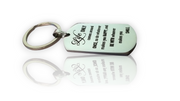 Streetsoul Life only comes around once keyring silver stainless steel