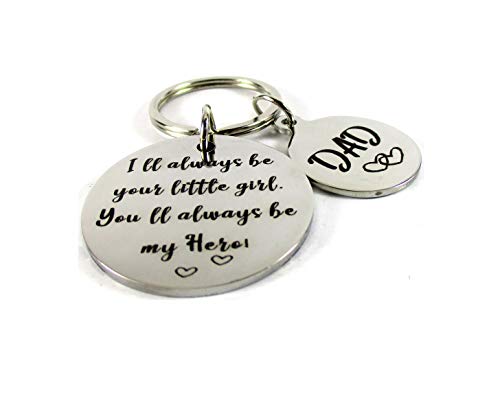 Little Girl Dad Hero Keychain