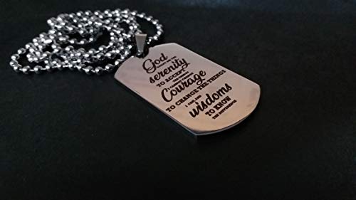 Streetsoul Customized army tag Engraved Stainless Steel Army Tag Necklace For Men