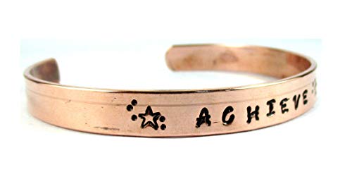 Streetsoul Copper Kada for Man Hand Crafted Kada Stamped Achieve Pure Copper Oval Cuff Bracelet 9mm Width Gift for Men