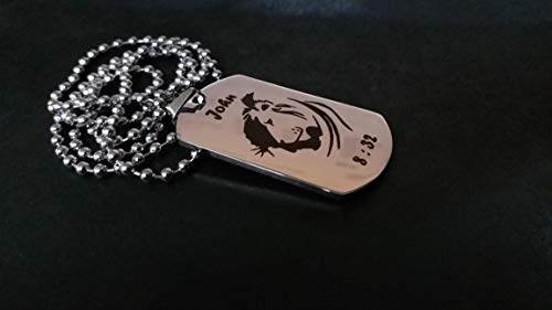 Streetsoul Customized army tag Engraved Stainless Steel Army Tag Necklace For Men