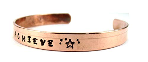 Streetsoul Copper Kada for Man Hand Crafted Kada Stamped Achieve Pure Copper Oval Cuff Bracelet 9mm Width Gift for Men