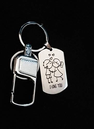 Metal Customized Engraved Keychain