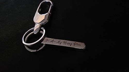 Streetsoul Upto 4 Sides Personalized Laser Engraved Keyring Stainless Steel Bar Keyring on 8 mm Bar Gift For Men