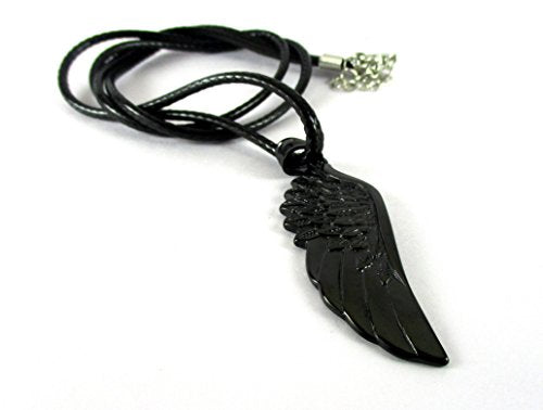 Streetsoul Angel Wing Black Pendant Steel 2 inches Necklace for Men.