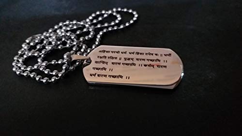 Streetsoul Customized army tag Engraved Stainless Steel Army Tag Necklace For Men