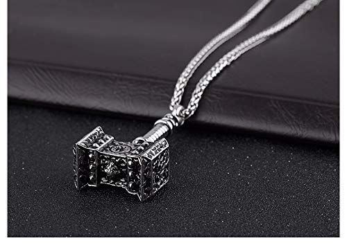 Stainless Steel Axe Head and Valknut Necklace - Norse Spirit