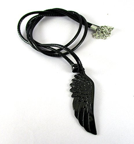 Streetsoul Angel Wing Black Pendant Steel 2 inches Necklace for Men.