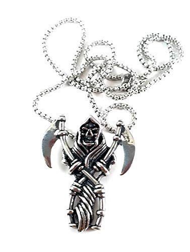 Streetsoul Jack The Ripper Pendant Stainless Steel 30 inch Chain Pendant Silver Necklace Gift for Men Women