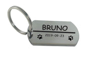 Custom Name Tag Pet ID Personalized Stainless Steel Engraved Tag for Pet Dog, Cat ID Customized Dog Tag 2 INCHES Army TAG