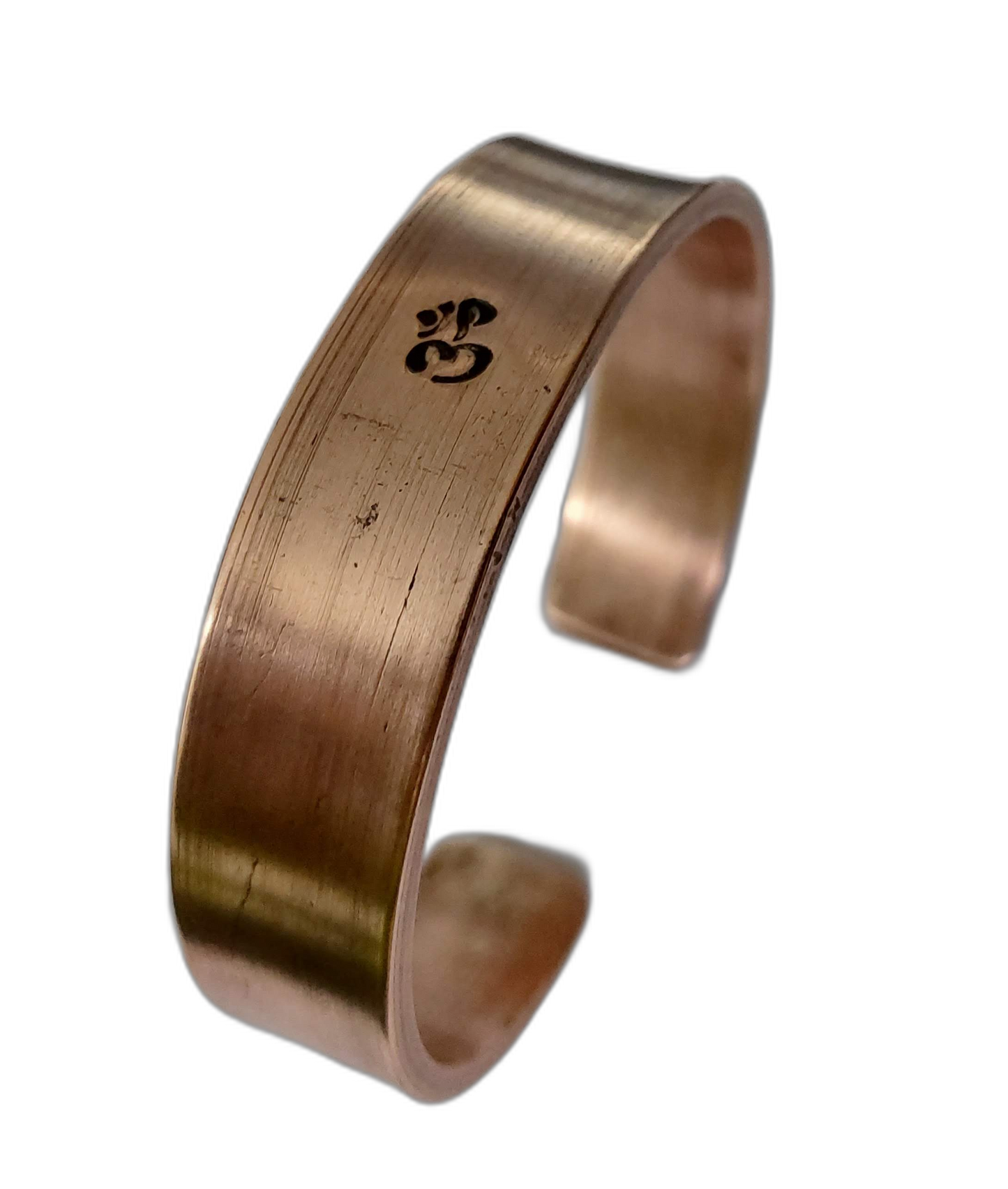 Streetsoul Custom / Personalized Cuff Kada Pure Solid Copper Bracelet 15mm Width 3mm Thickness Gift For Men