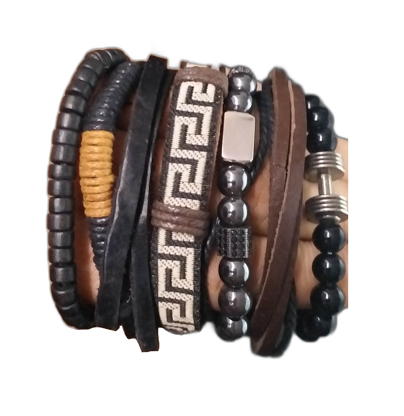 MTLEE 24 Pieces Inspirational Leather Bracelets India